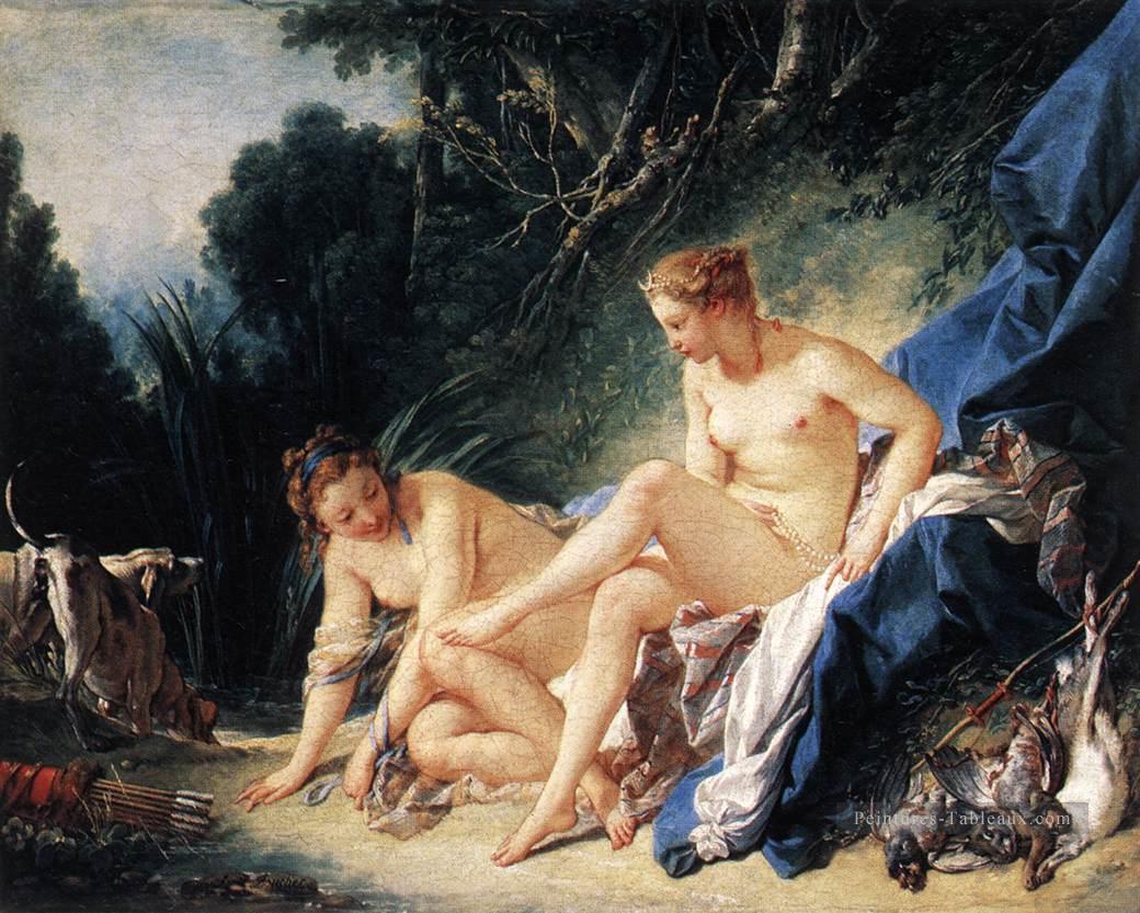 Diana se reposant après son bain Rococo François Boucher Peintures à l'huile